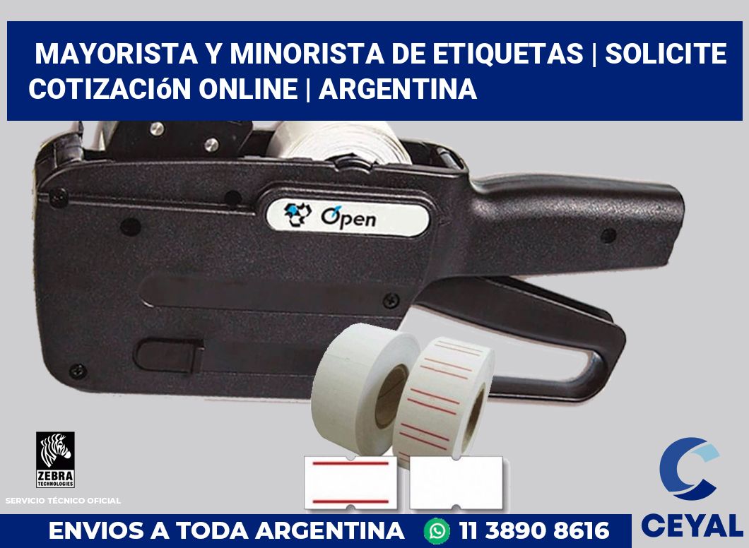 Mayorista y minorista de etiquetas | Solicite cotización online | Argentina