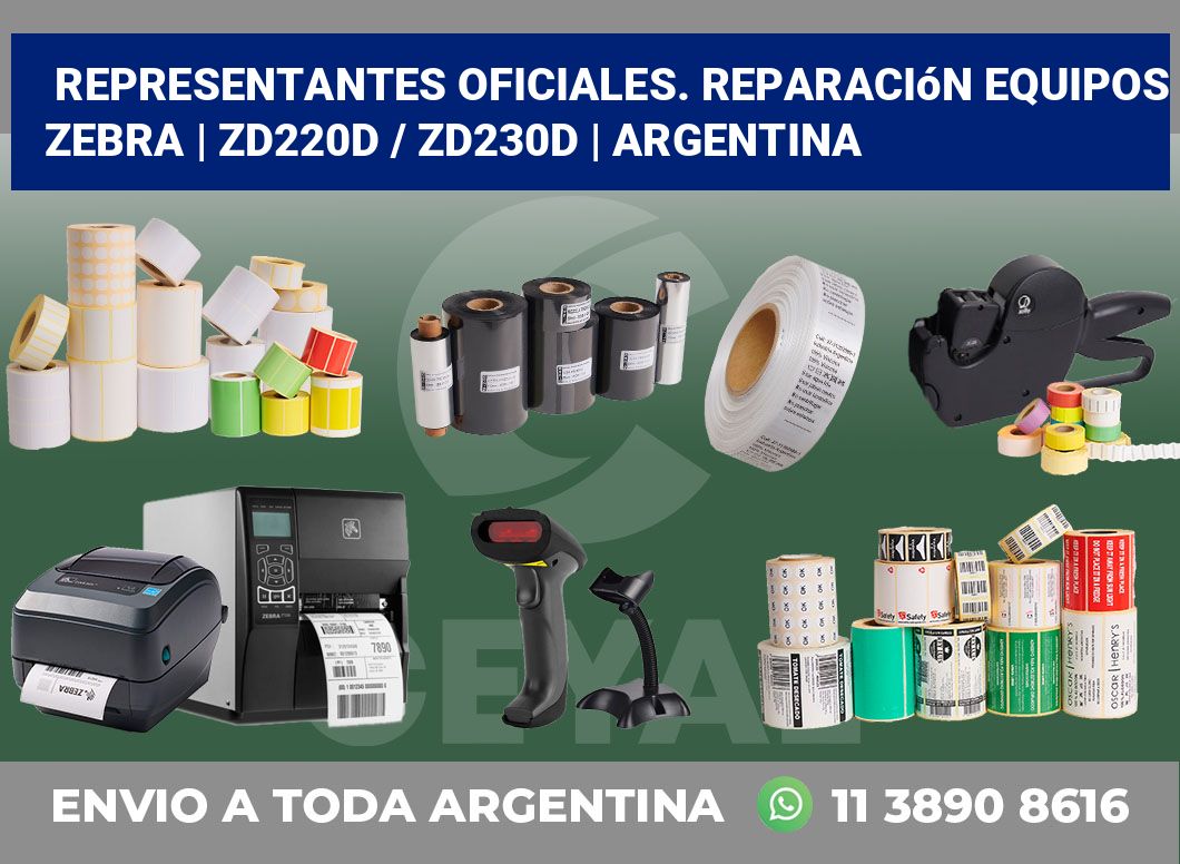 Representantes Oficiales. Reparación Equipos Zebra | ZD220d / ZD230d | Argentina
