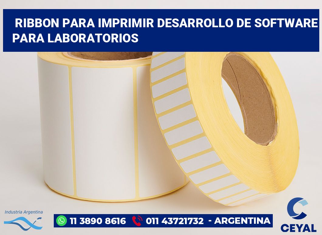 Ribbon para imprimir Desarrollo de software para laboratorios