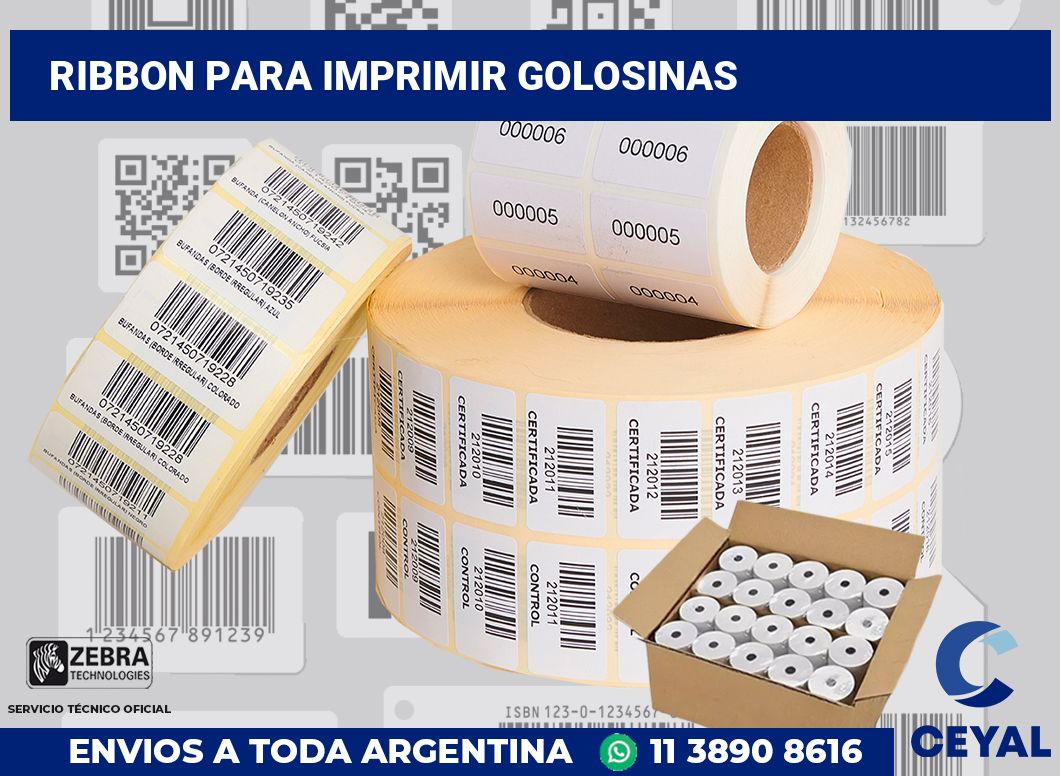 Ribbon para imprimir Golosinas