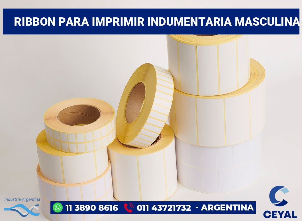 Ribbon para imprimir Indumentaria masculina