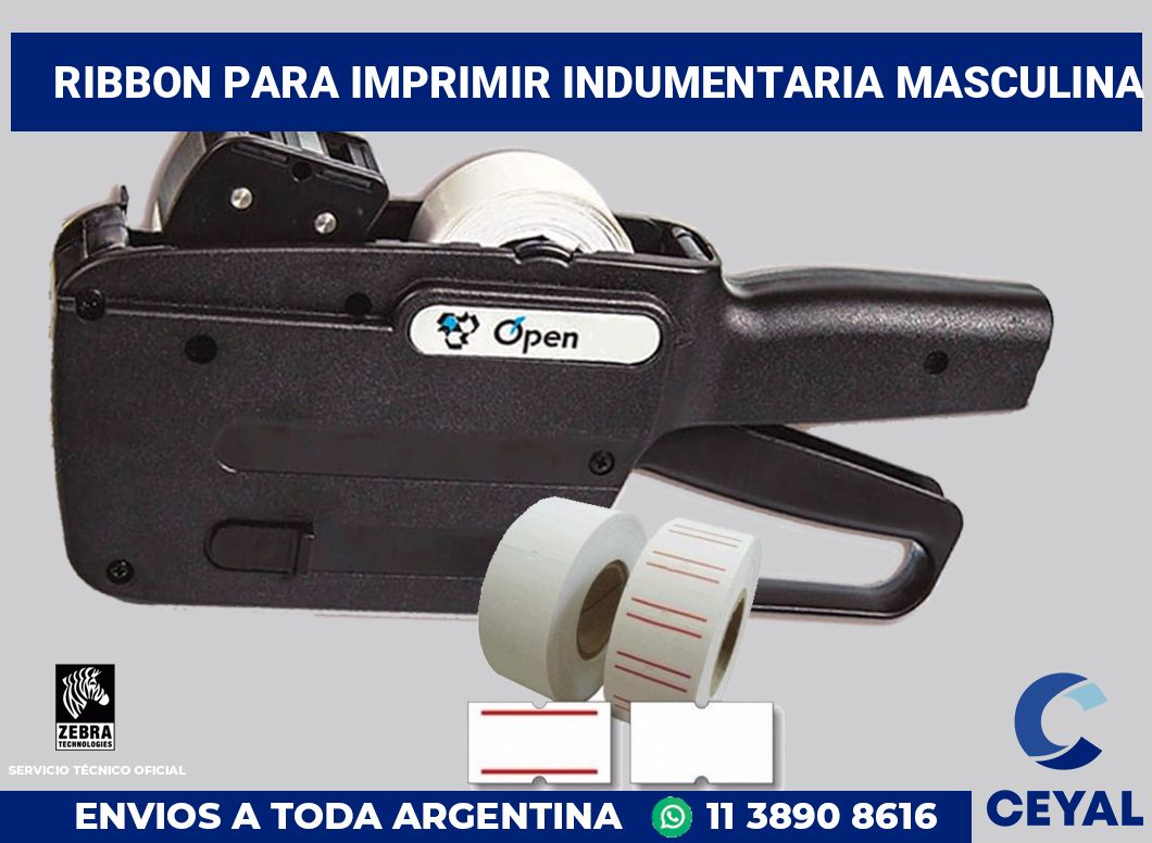 Ribbon para imprimir Indumentaria masculina