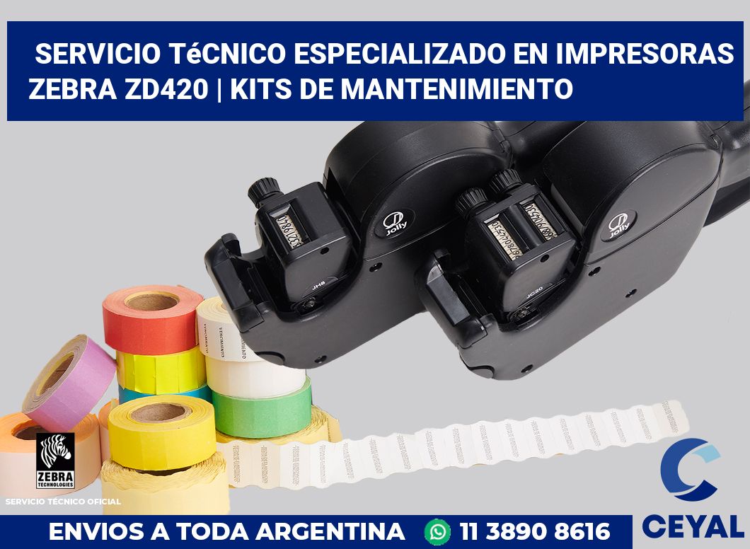 Servicio técnico especializado en impresoras Zebra ZD420 | Kits de mantenimiento