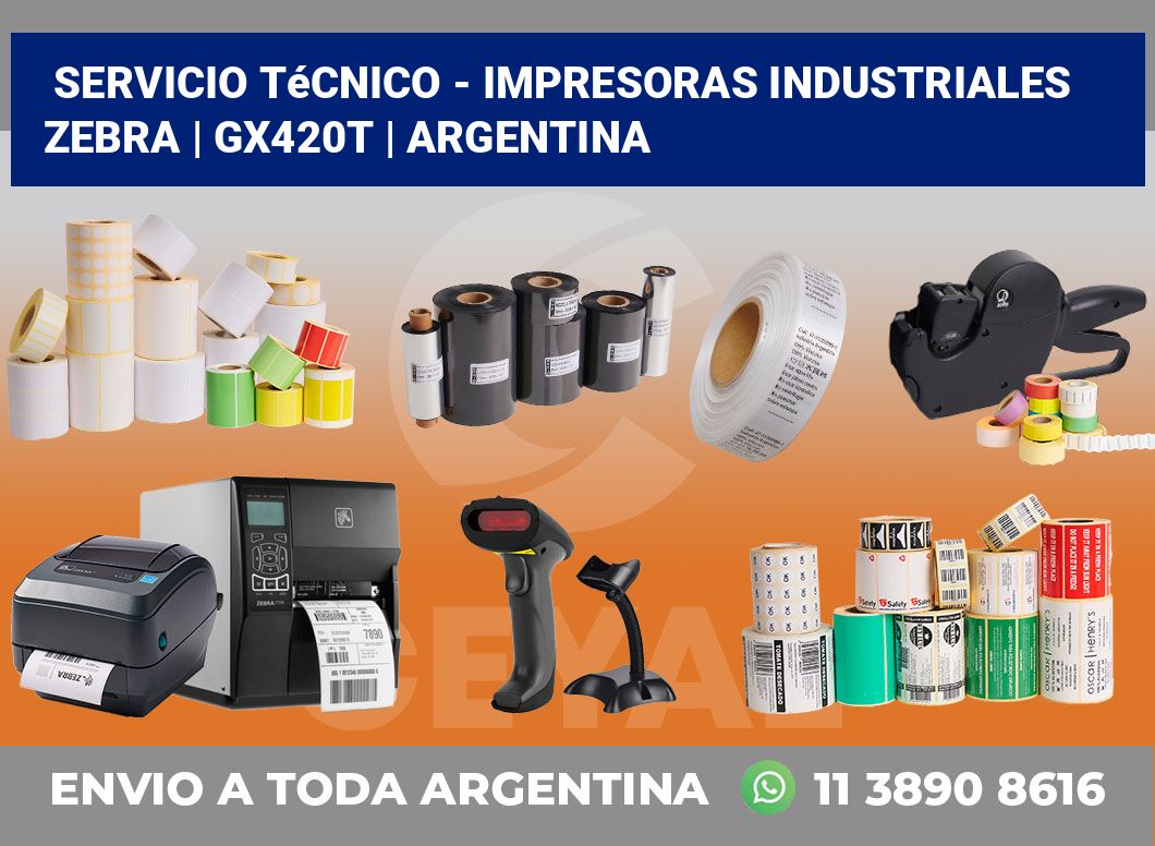 Servicio técnico – impresoras industriales Zebra | GX420t | Argentina