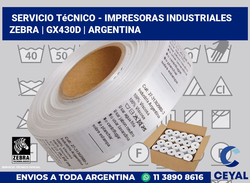 Servicio técnico - impresoras industriales Zebra | GX430d | Argentina