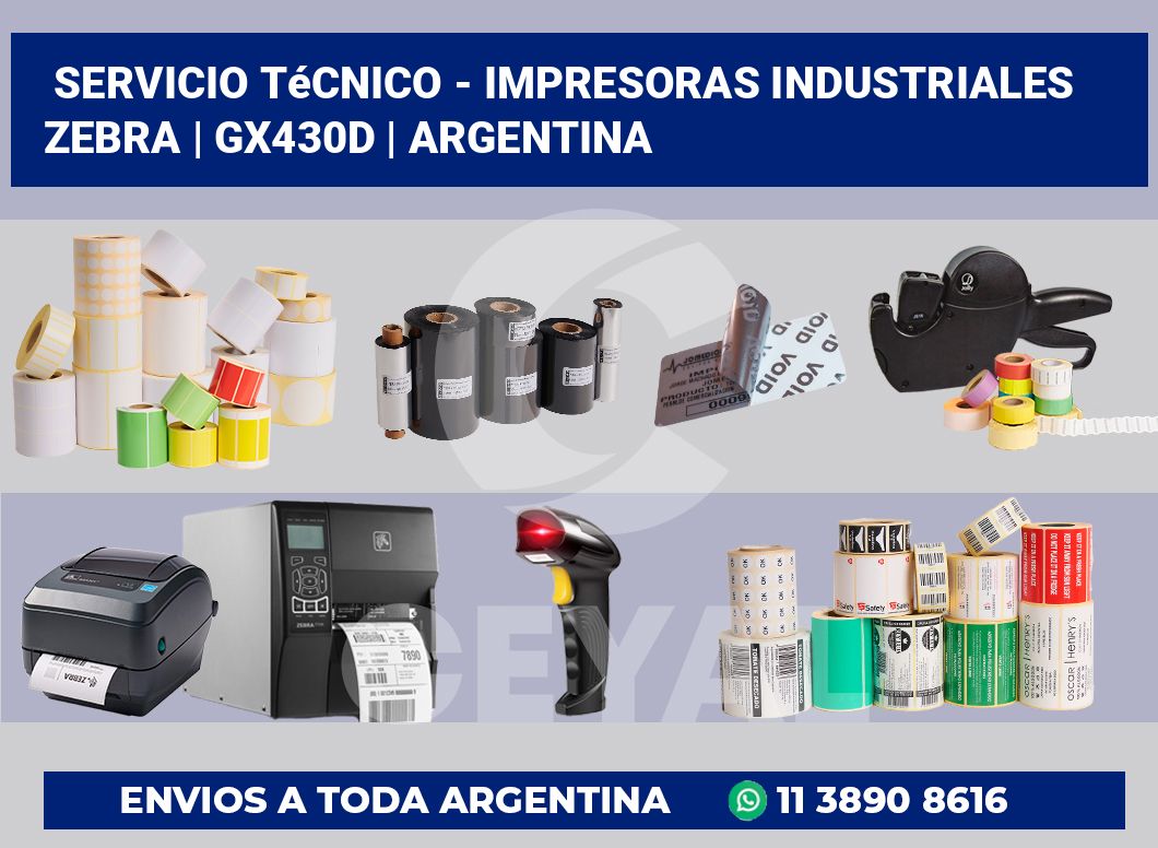 Servicio técnico – impresoras industriales Zebra | GX430d | Argentina