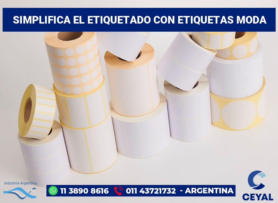 Simplifica el Etiquetado con Etiquetas moda