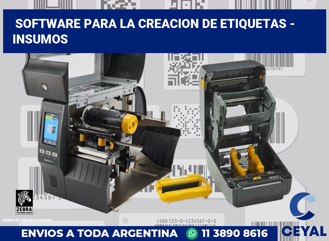 Software para la creacion de etiquetas - Insumos