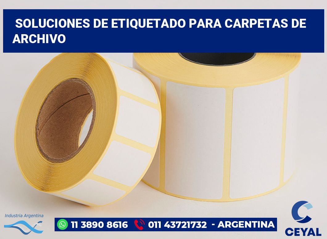 Soluciones de Etiquetado para Carpetas de Archivo