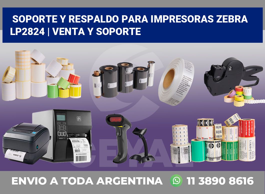 Soporte y respaldo para impresoras Zebra LP2824 | Venta y soporte