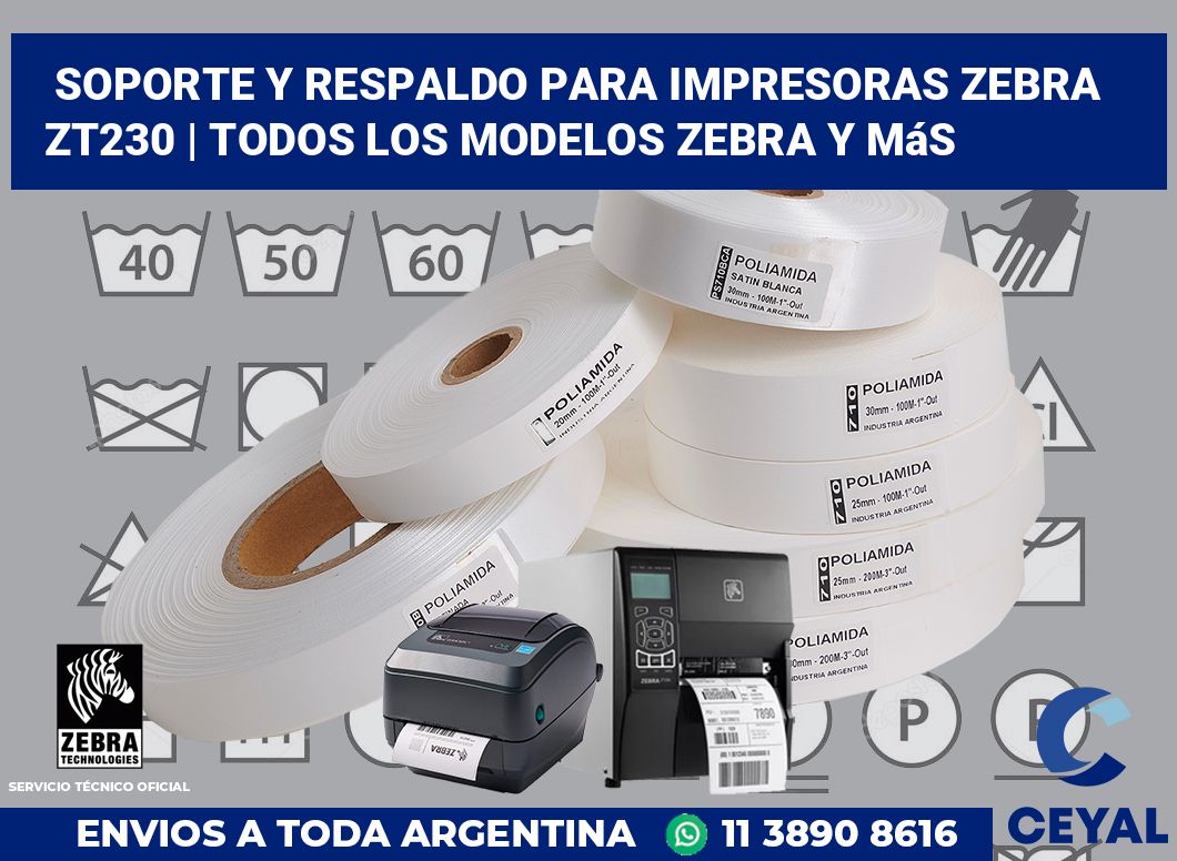 Soporte y respaldo para impresoras Zebra ZT230 | Todos los modelos Zebra y más
