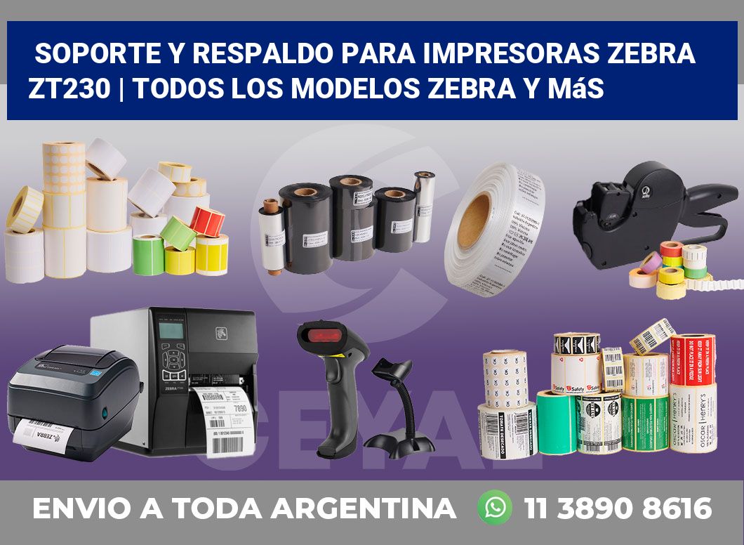 Soporte y respaldo para impresoras Zebra ZT230 | Todos los modelos Zebra y más