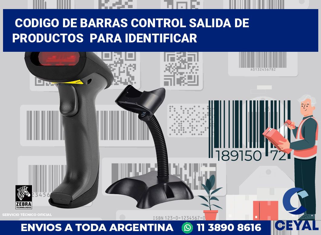 codigo de barras control salida de productos  para identificar
