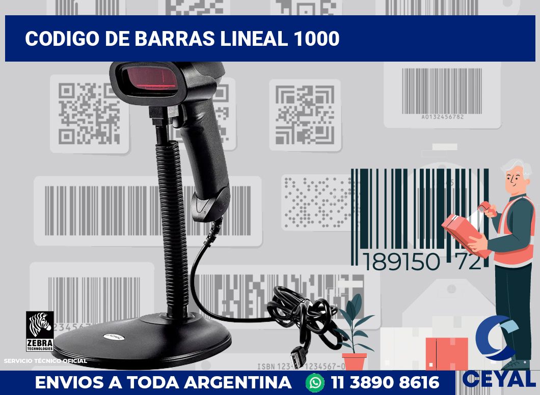 codigo de barras lineal 1000