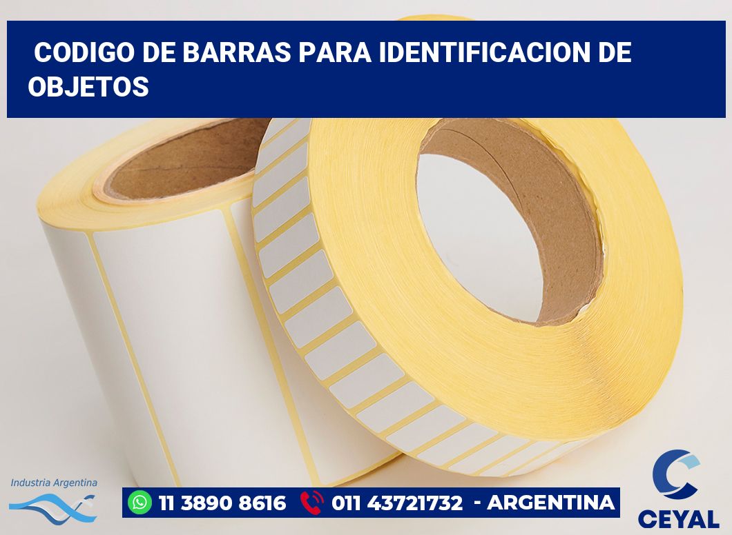 codigo de barras para identificacion de objetos