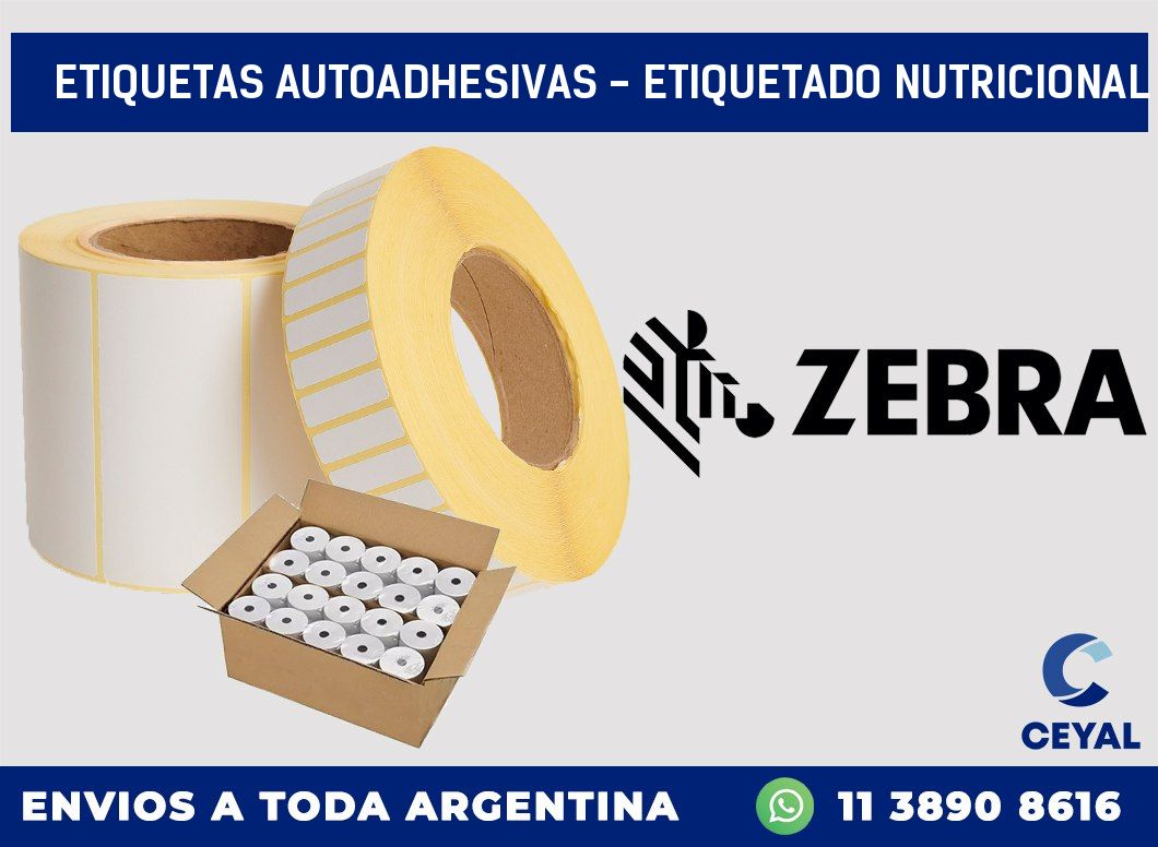 etiquetas autoadhesivas - Etiquetado Nutricional