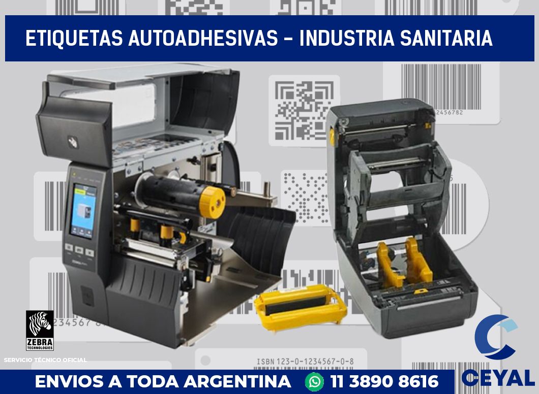 etiquetas autoadhesivas - industria sanitaria