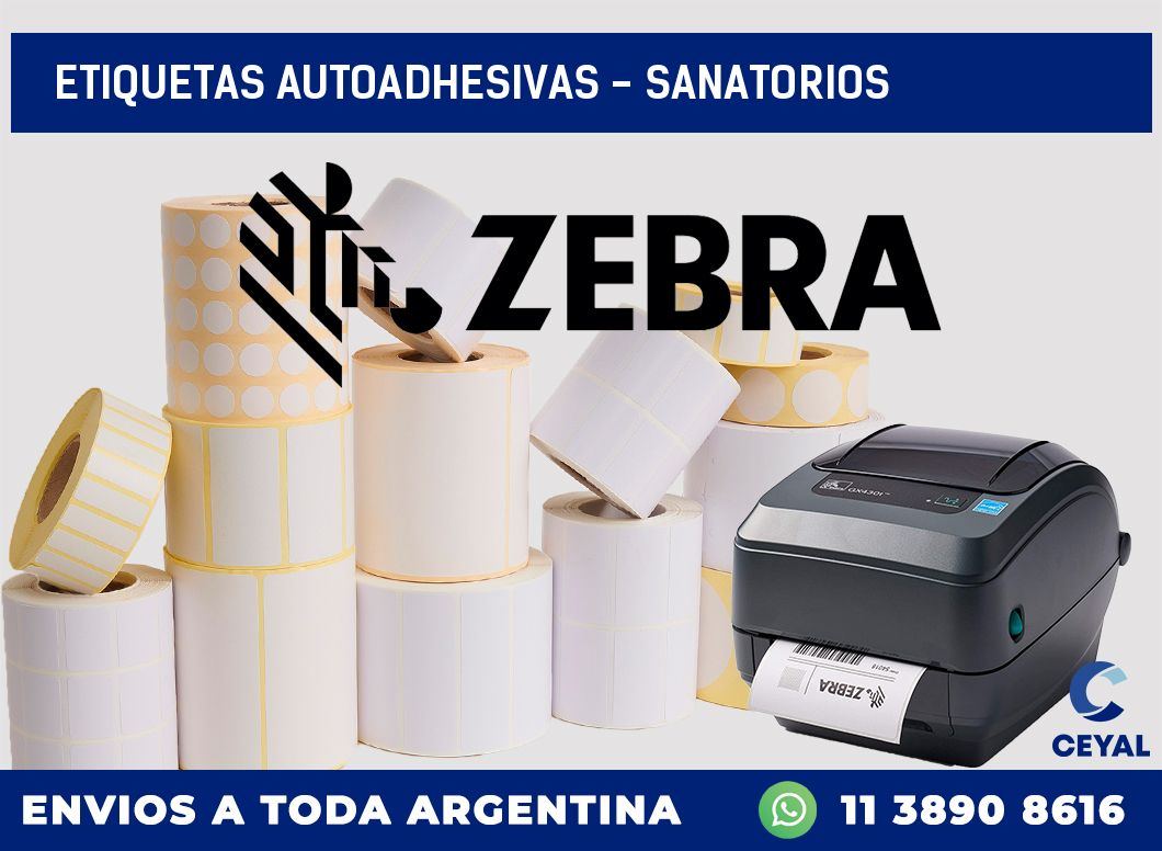 etiquetas autoadhesivas - sanatorios