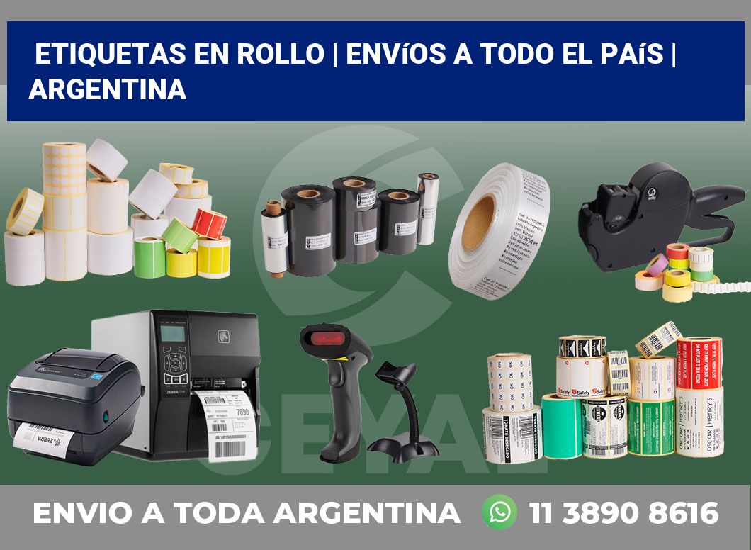 etiquetas en rollo | Envíos a todo el país | Argentina
