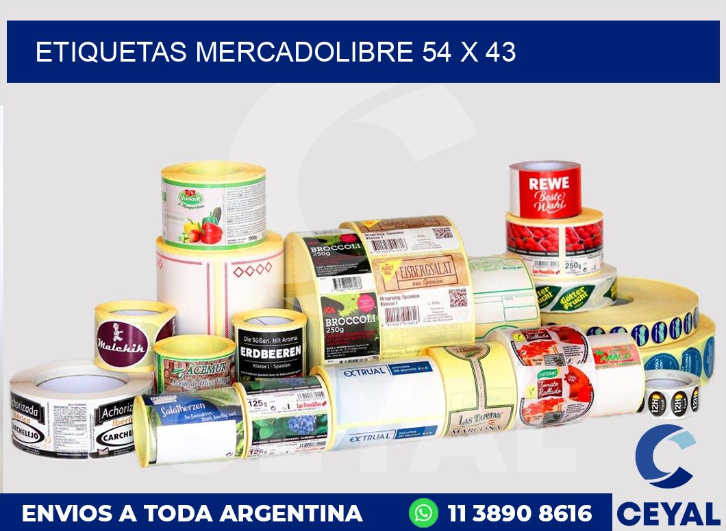 etiquetas mercadolibre 54 x 43