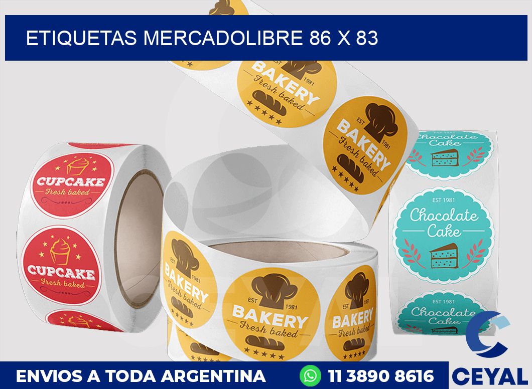 etiquetas mercadolibre 86 x 83