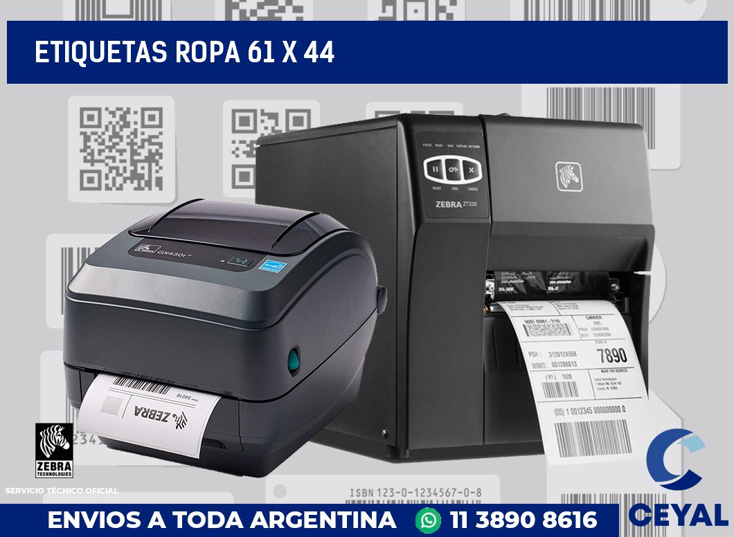 etiquetas ropa 61 x 44