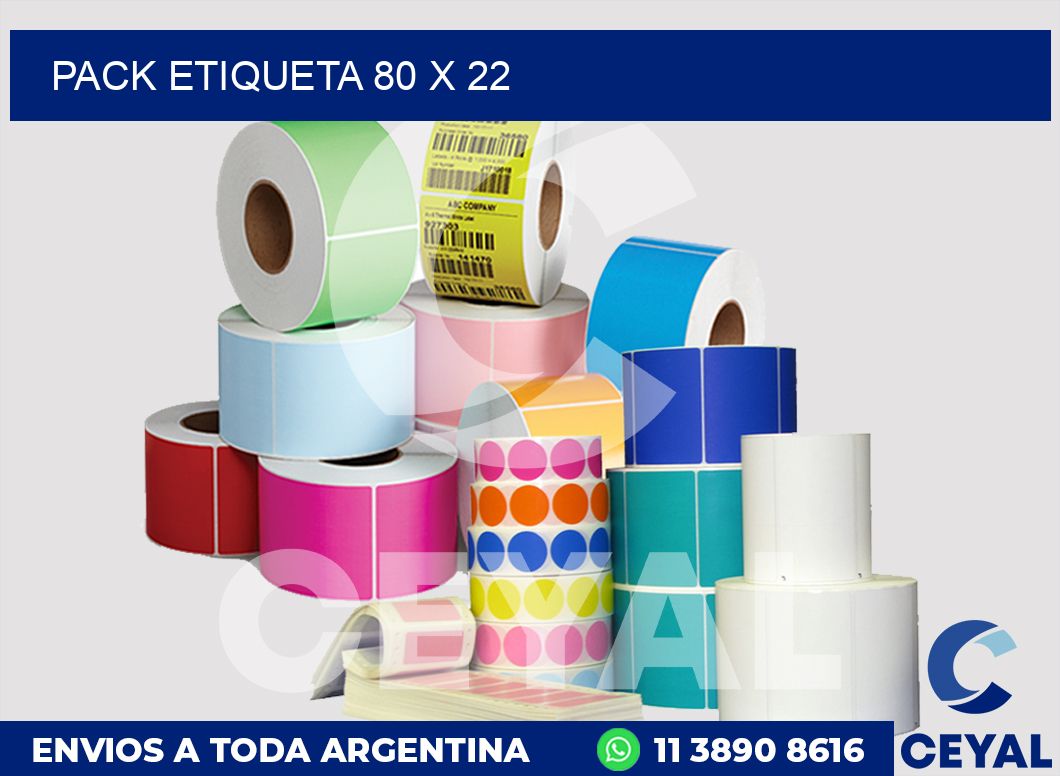 pack etiqueta 80 x 22