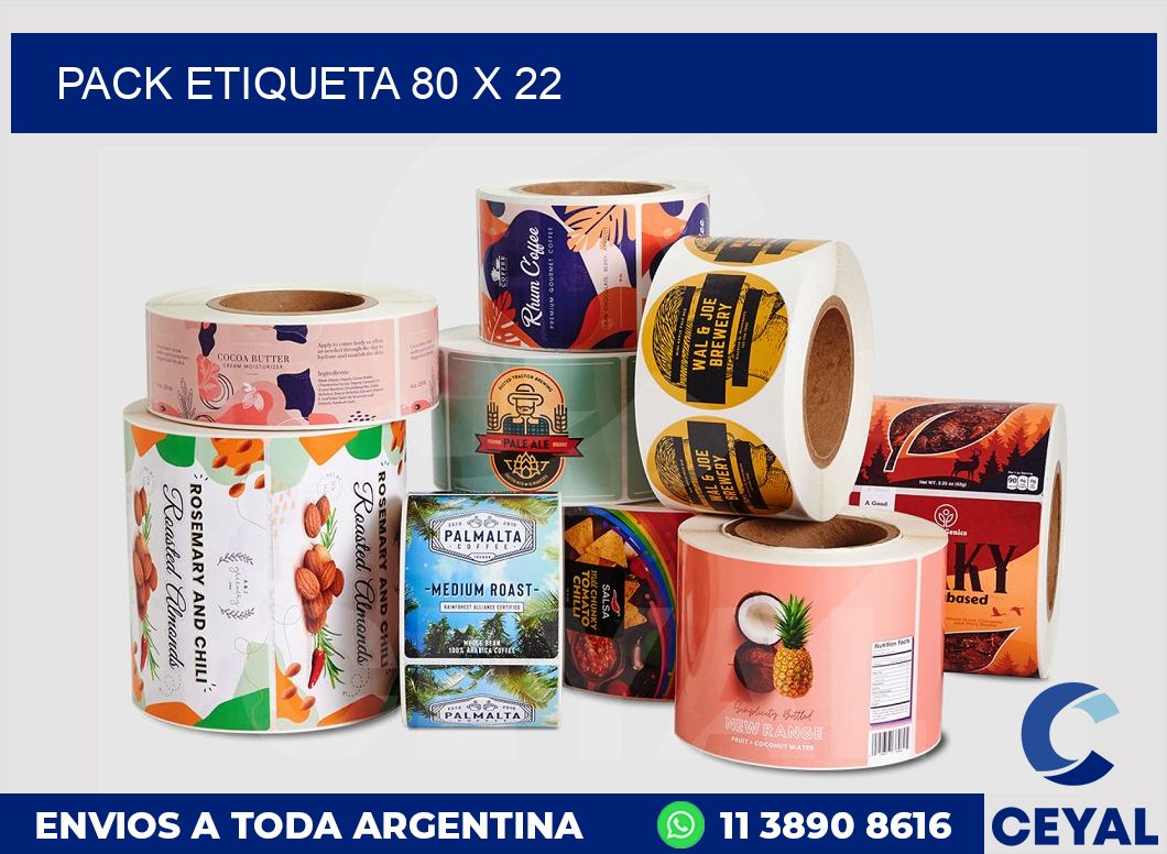 pack etiqueta 80 x 22