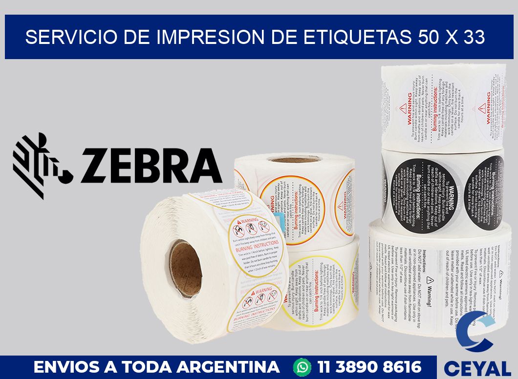 servicio de impresion de etiquetas 50 x 33