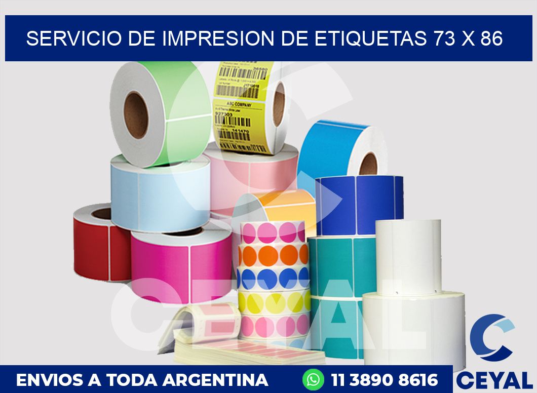 servicio de impresion de etiquetas 73 x 86