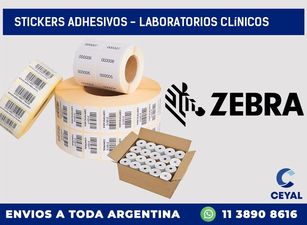 stickers adhesivos - Laboratorios clínicos