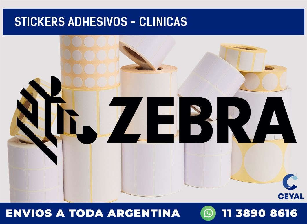 stickers adhesivos - clinicas