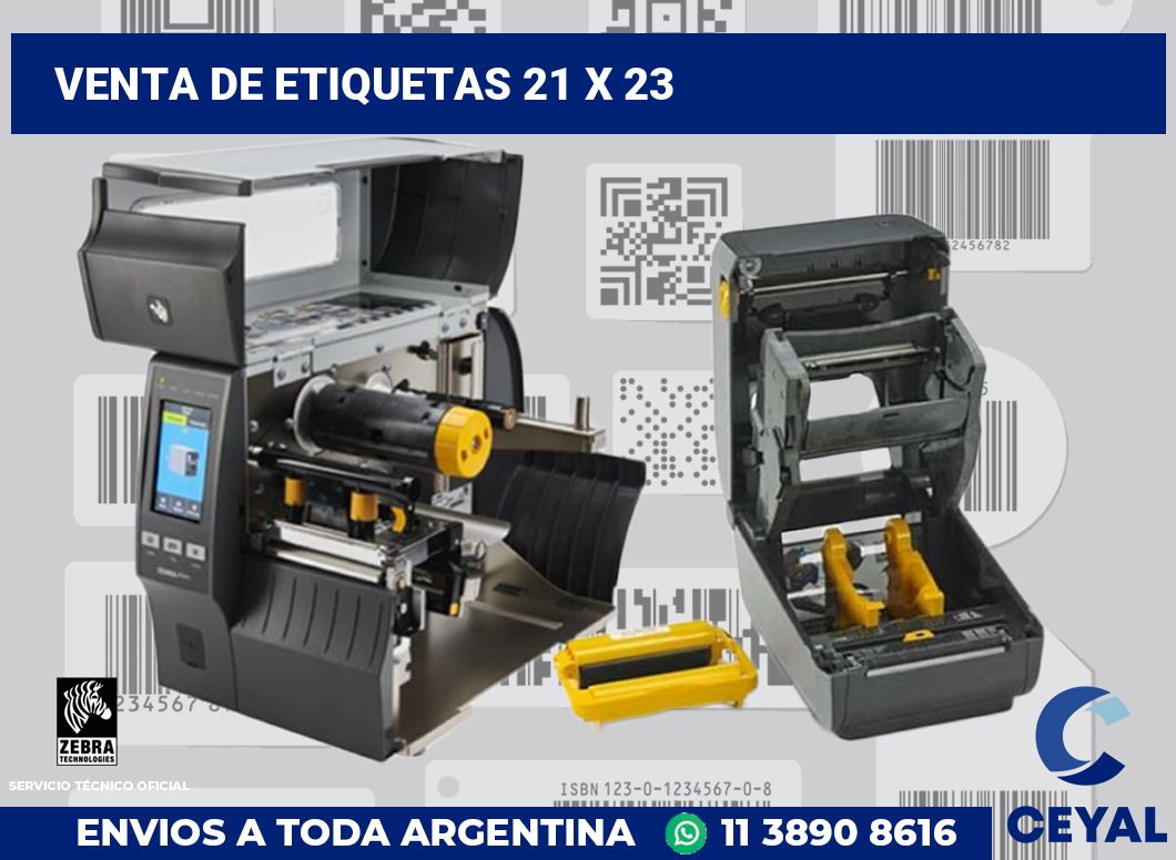 venta de etiquetas 21 x 23
