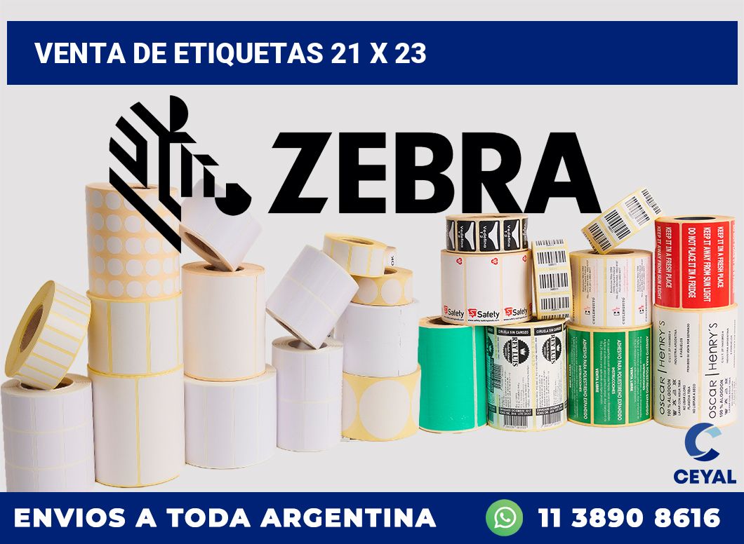 venta de etiquetas 21 x 23