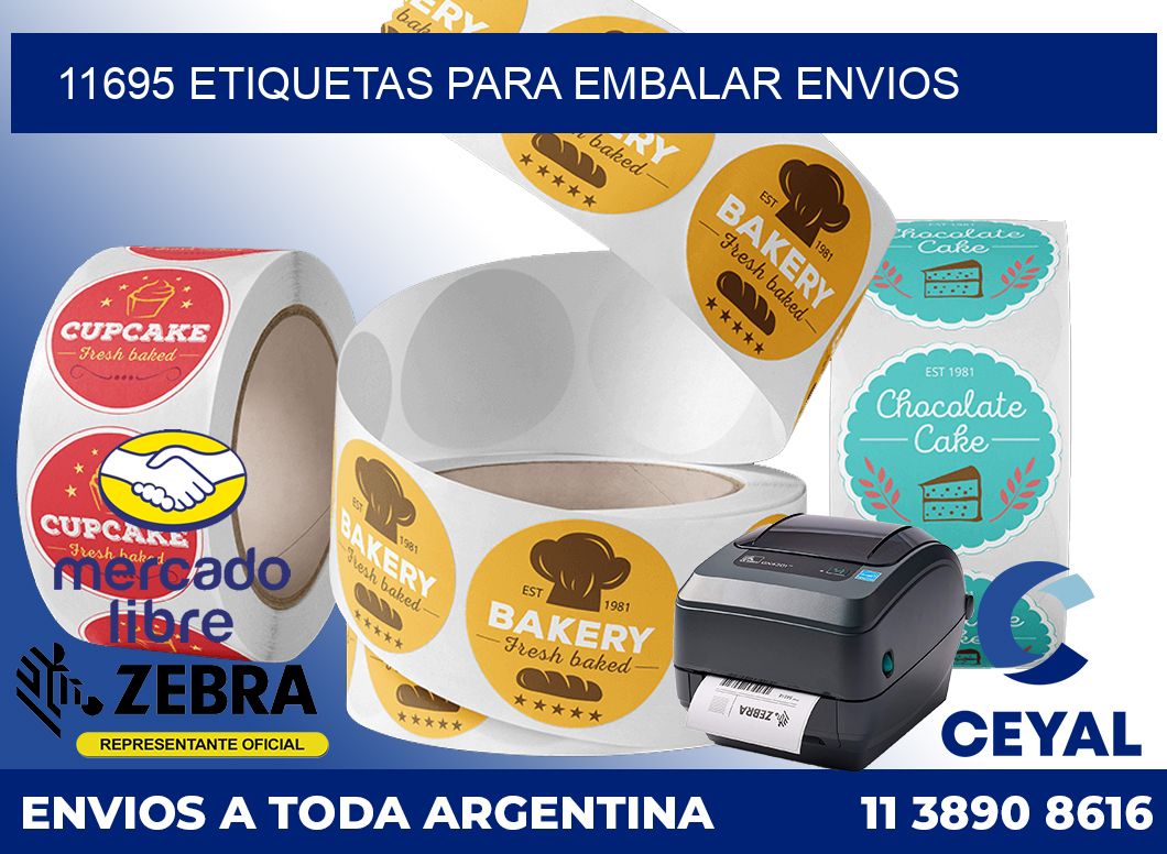 11695 Etiquetas para embalar envios