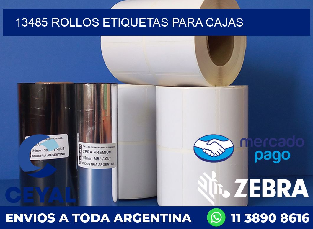 13485 rollos etiquetas para cajas
