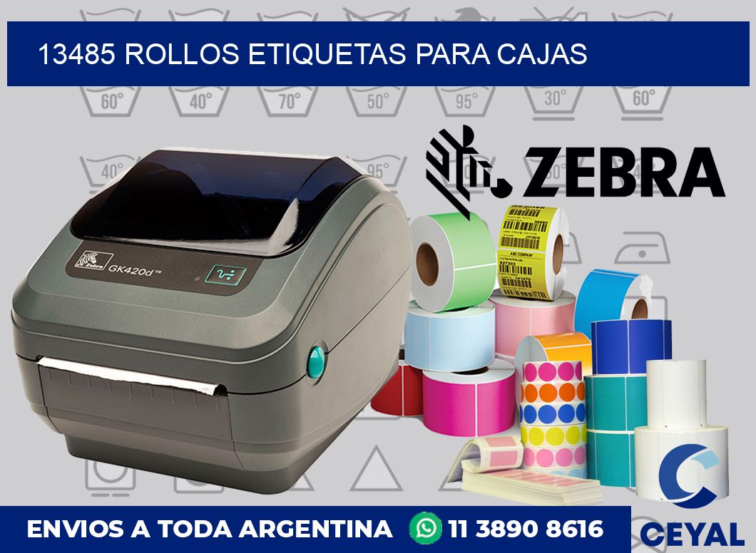 13485 rollos etiquetas para cajas