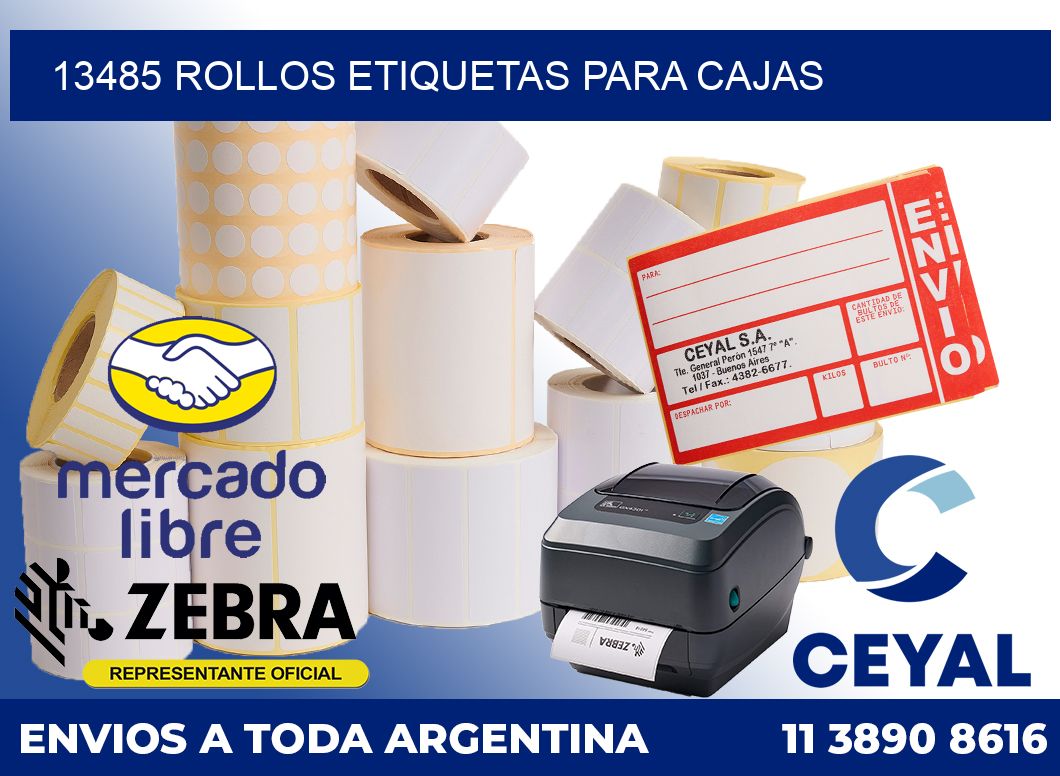 13485 rollos etiquetas para cajas