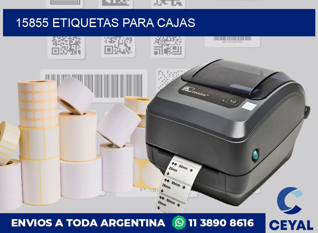 15855 etiquetas para cajas
