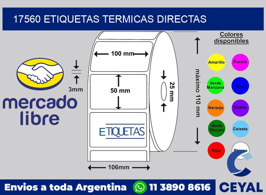 17560 Etiquetas termicas directas