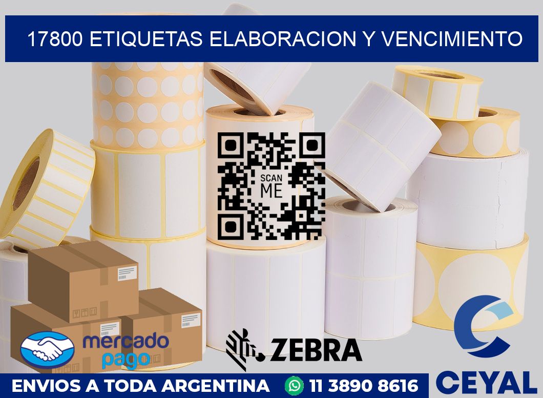 17800 Etiquetas elaboracion y vencimiento