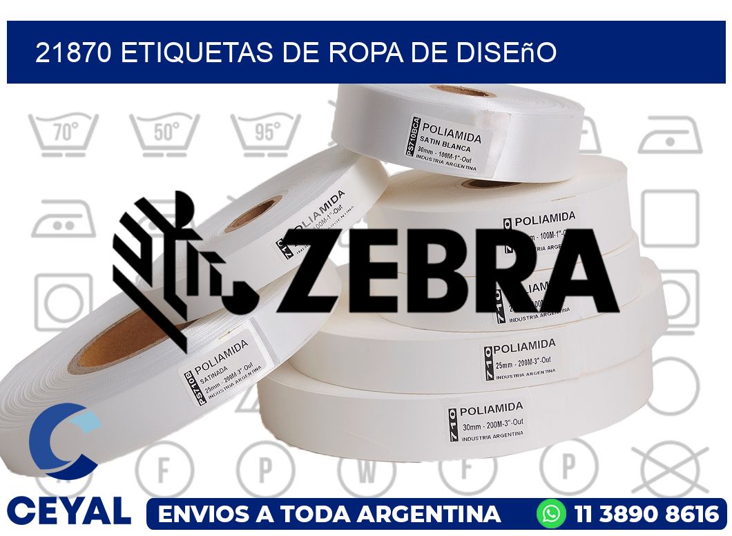 21870 Etiquetas de ropa de diseño