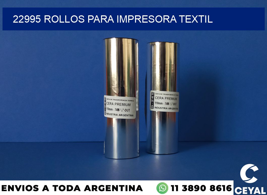 22995 rollos para impresora textil