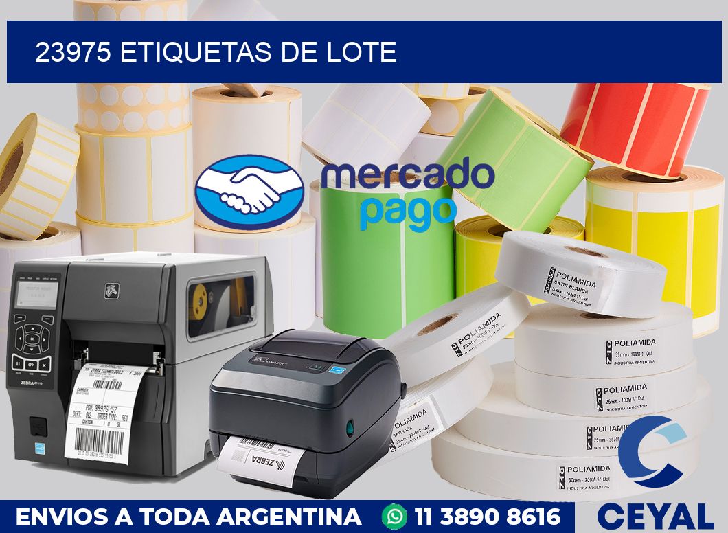 23975 Etiquetas de lote