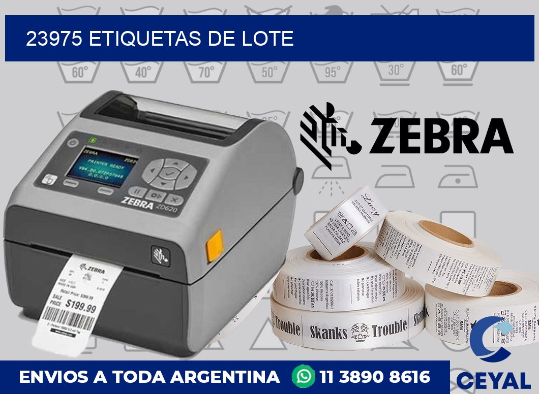 23975 Etiquetas de lote