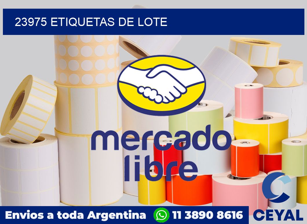 23975 Etiquetas de lote