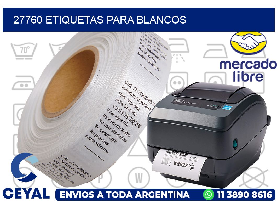 27760 Etiquetas para blancos