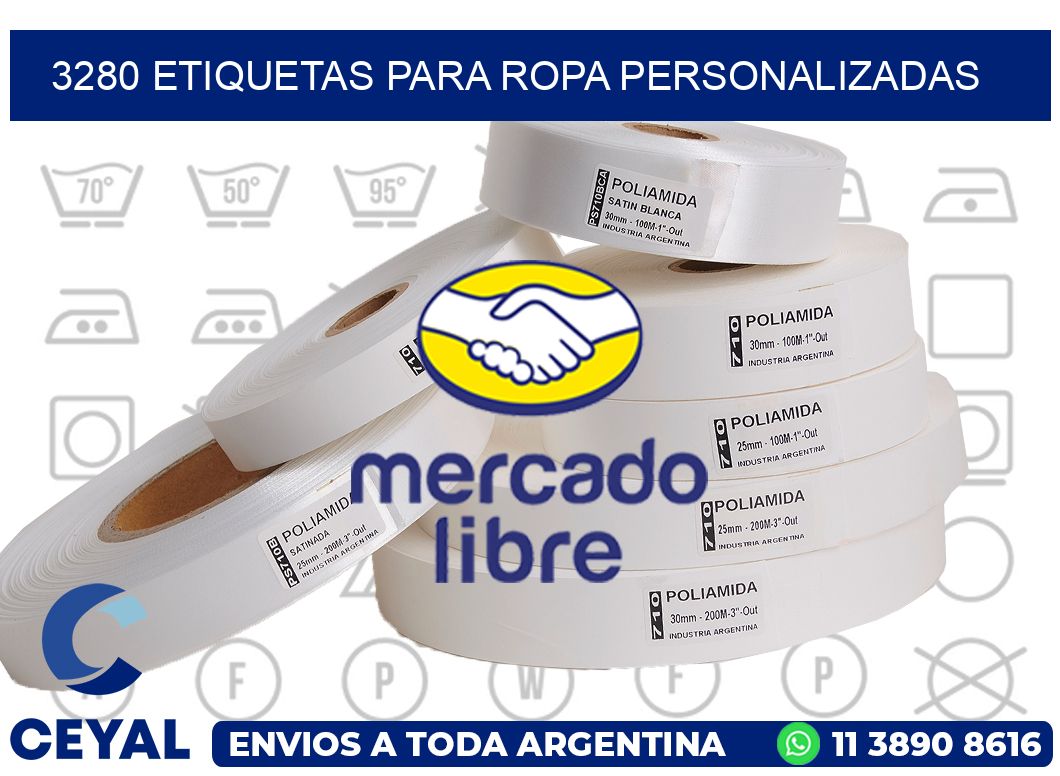 3280 Etiquetas para ropa Personalizadas