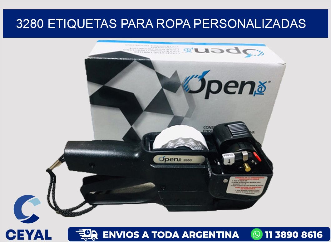 3280 Etiquetas para ropa Personalizadas