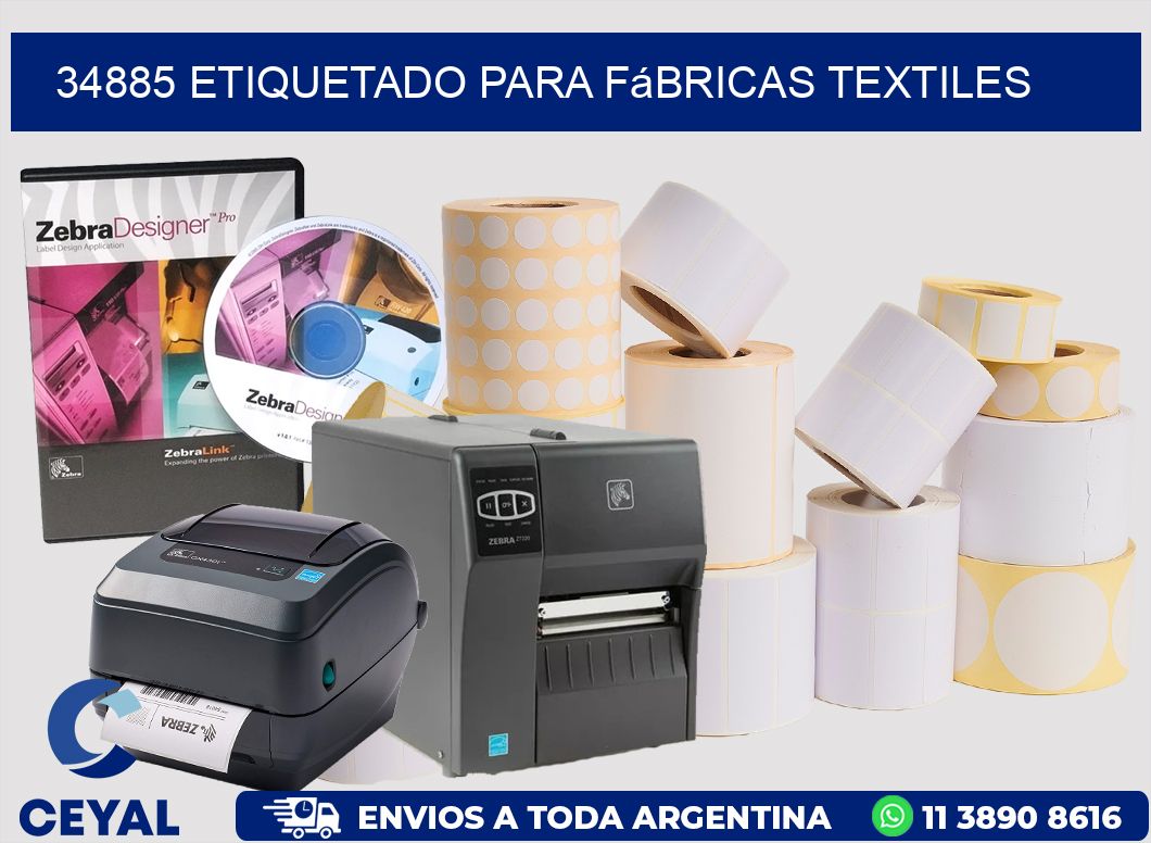 34885 Etiquetado para fábricas textiles